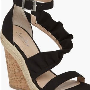 Black Wedge Heel